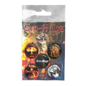 Een foto van een CRO-MAGS Badge