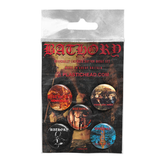 Een foto van een BATHORY Badge