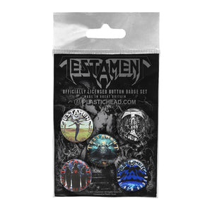 Een foto van een TESTAMENT Badge