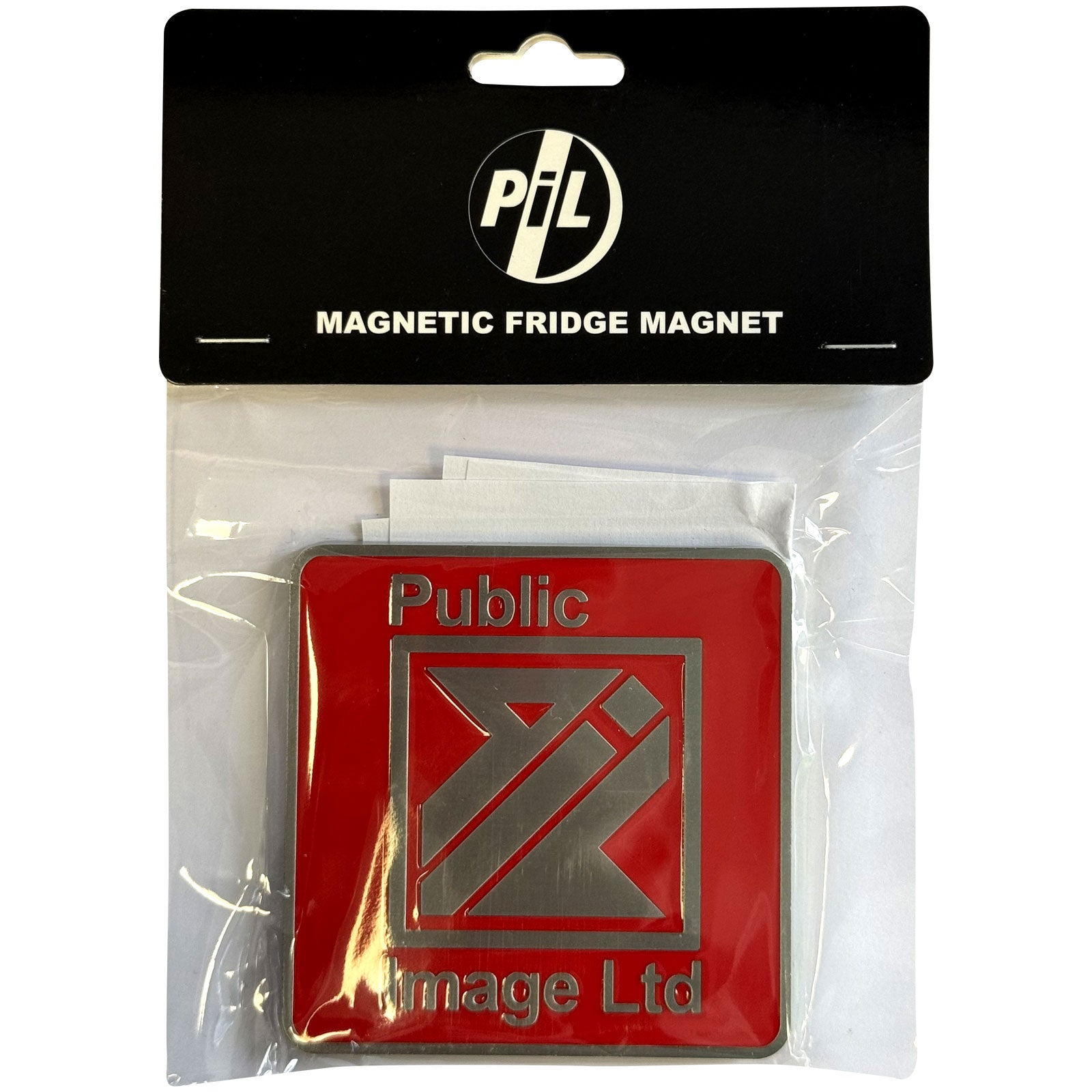 Een foto van een PIL (Public Image Ltd) Magneet