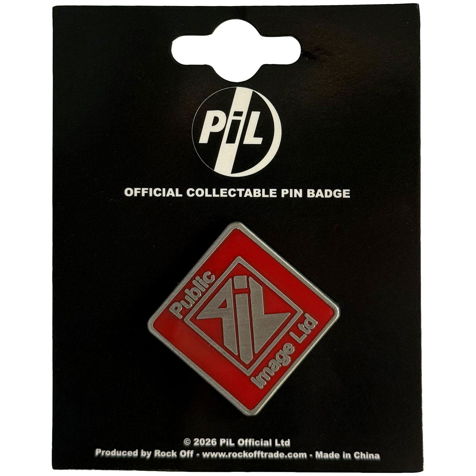 Een foto van een PIL (Public Image Ltd) Speld Badge