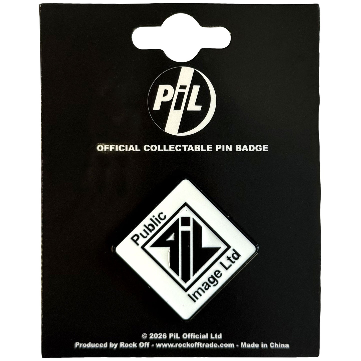 Een foto van een PIL (Public Image Ltd) Speld Badge