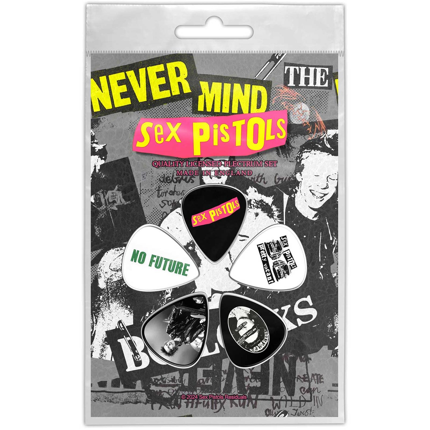 Een foto van een The Sex Pistols Plectrum Pakket