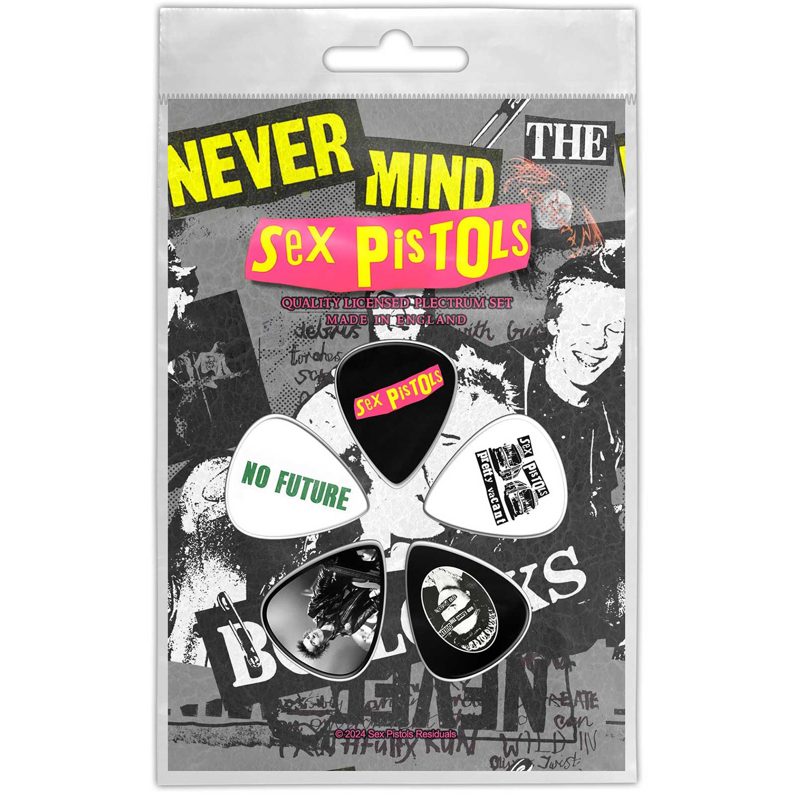 Een foto van een The Sex Pistols Plectrum Pakket