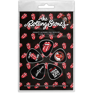 Een foto van een The Rolling Stones Plectrum Pakket