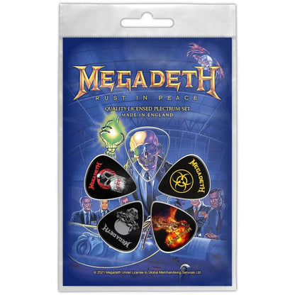Een foto van een Megadeth Set plectrums