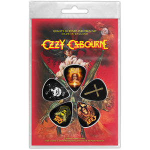Een foto van een Ozzy Osbourne Plectrum