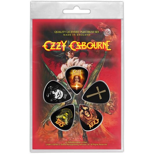 Een foto van een Ozzy Osbourne Plectrum