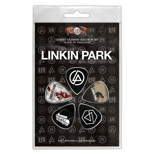 Een foto van een Linkin Park Plectrum