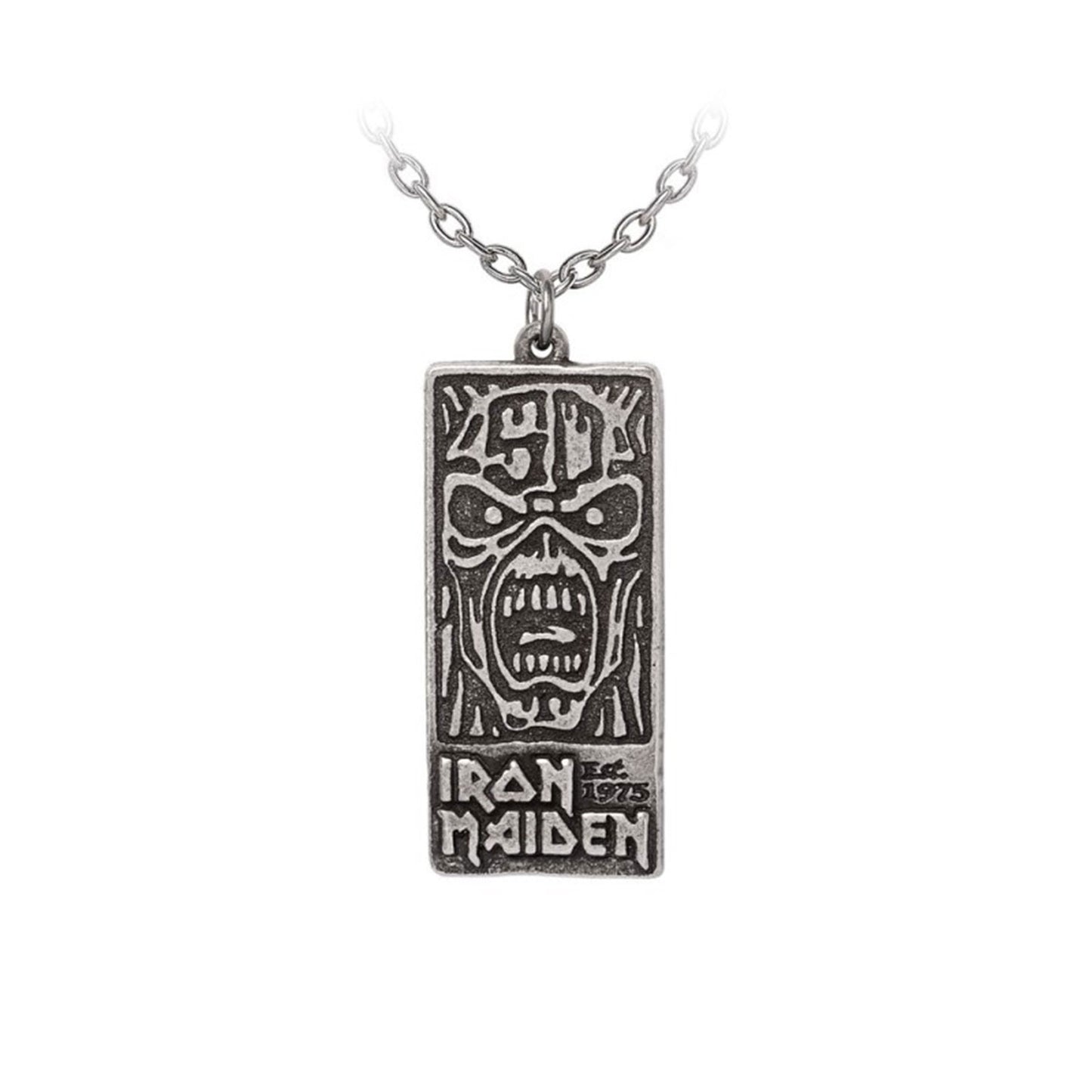 Een foto van een Iron Maiden Sieraad