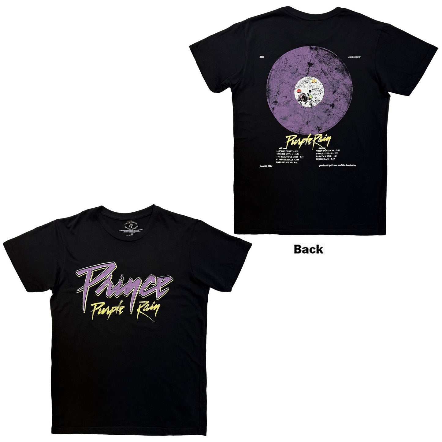 Een foto van een Prince T-Shirt