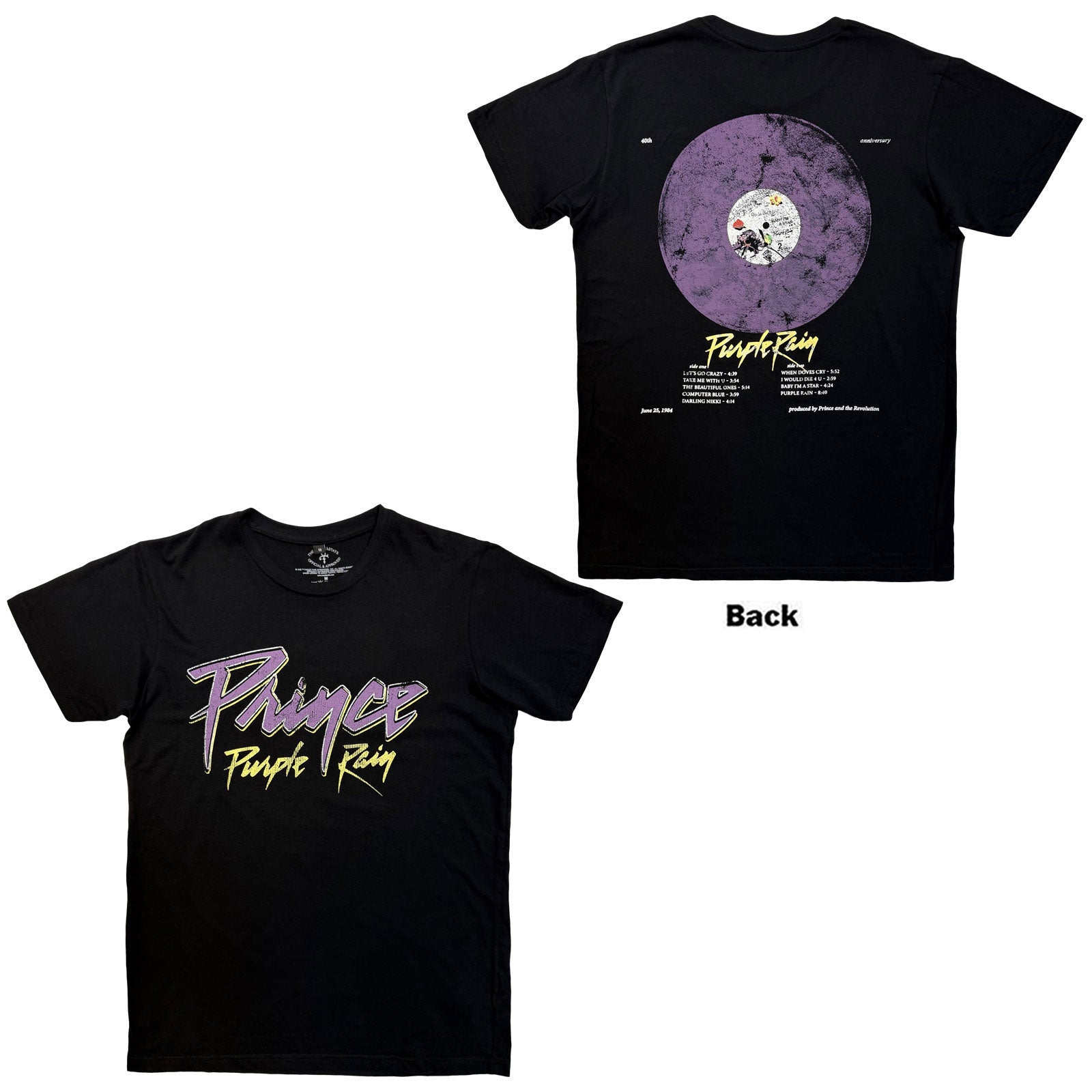 Een foto van een Prince T-Shirt