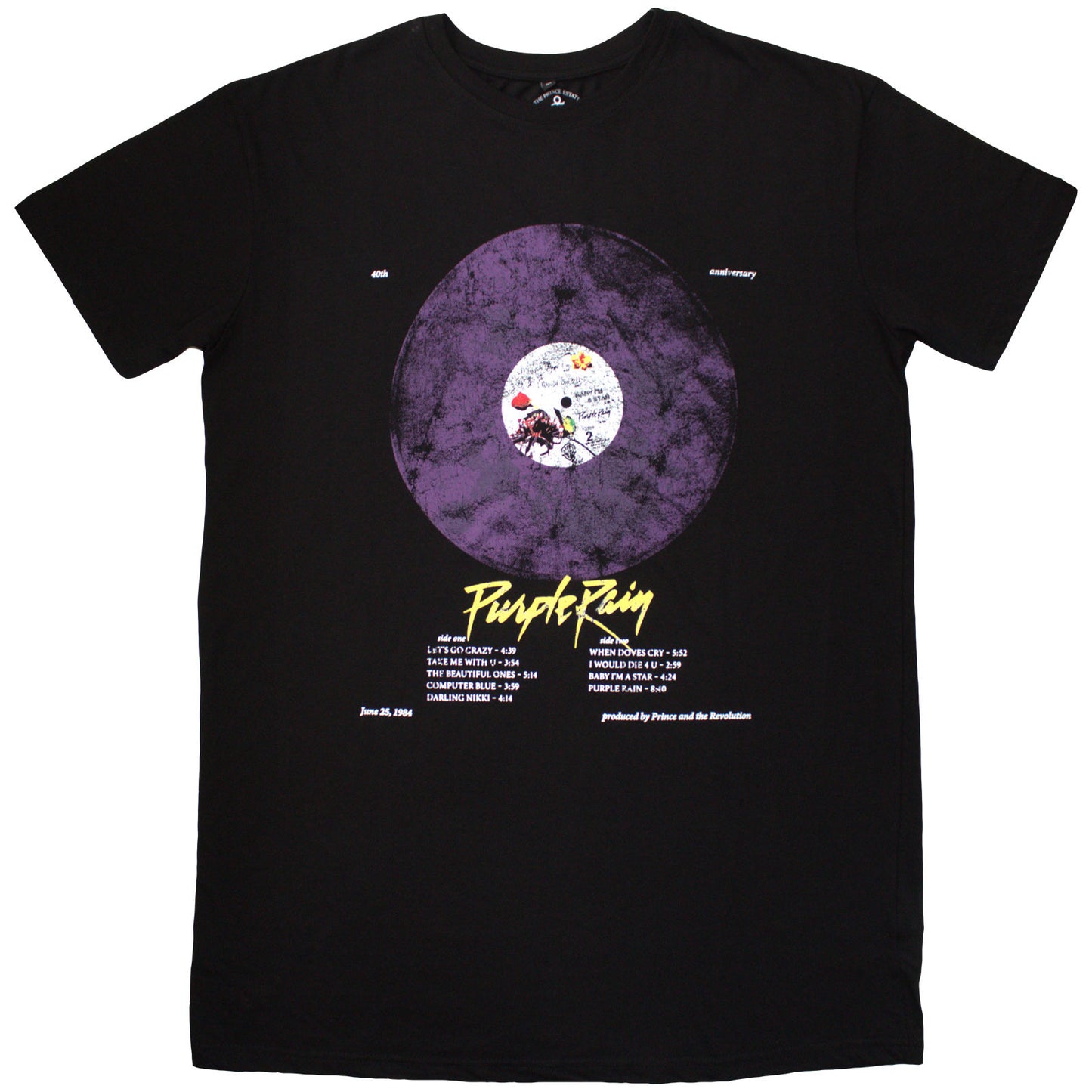 Een foto van een Prince T-Shirt