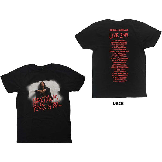 Primal Scream Unisex T-Shirt: Maximum RnR Photo (Ex-Tour) T-Shirt