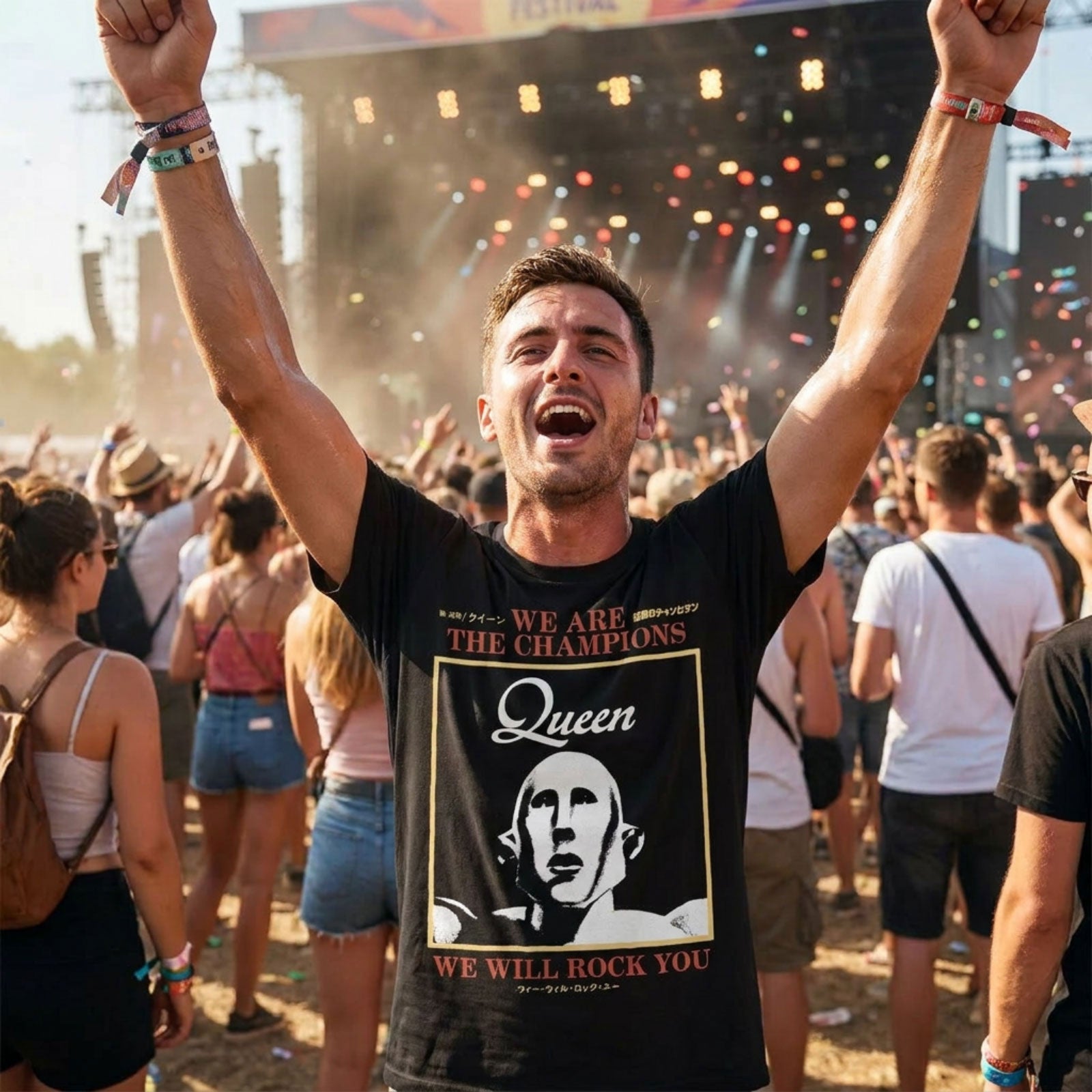 Een foto van een Queen T-Shirt