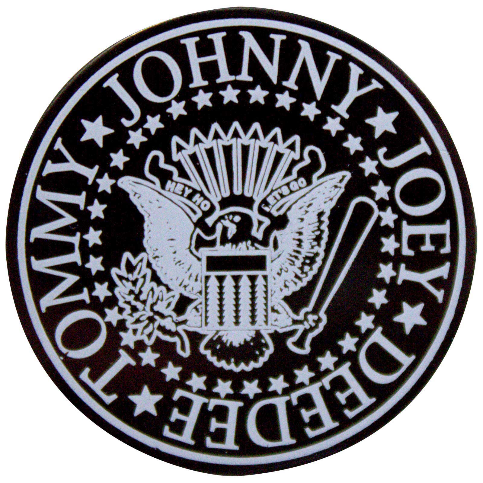 Een foto van een Ramones Speld Badge