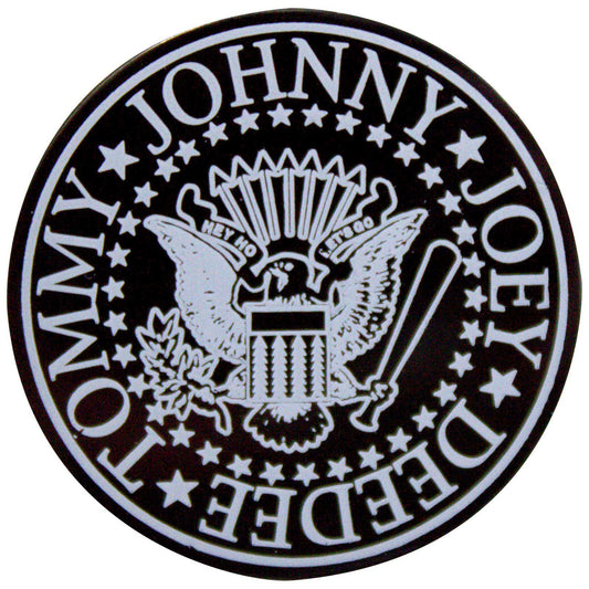 Een foto van een Ramones Speld Badge