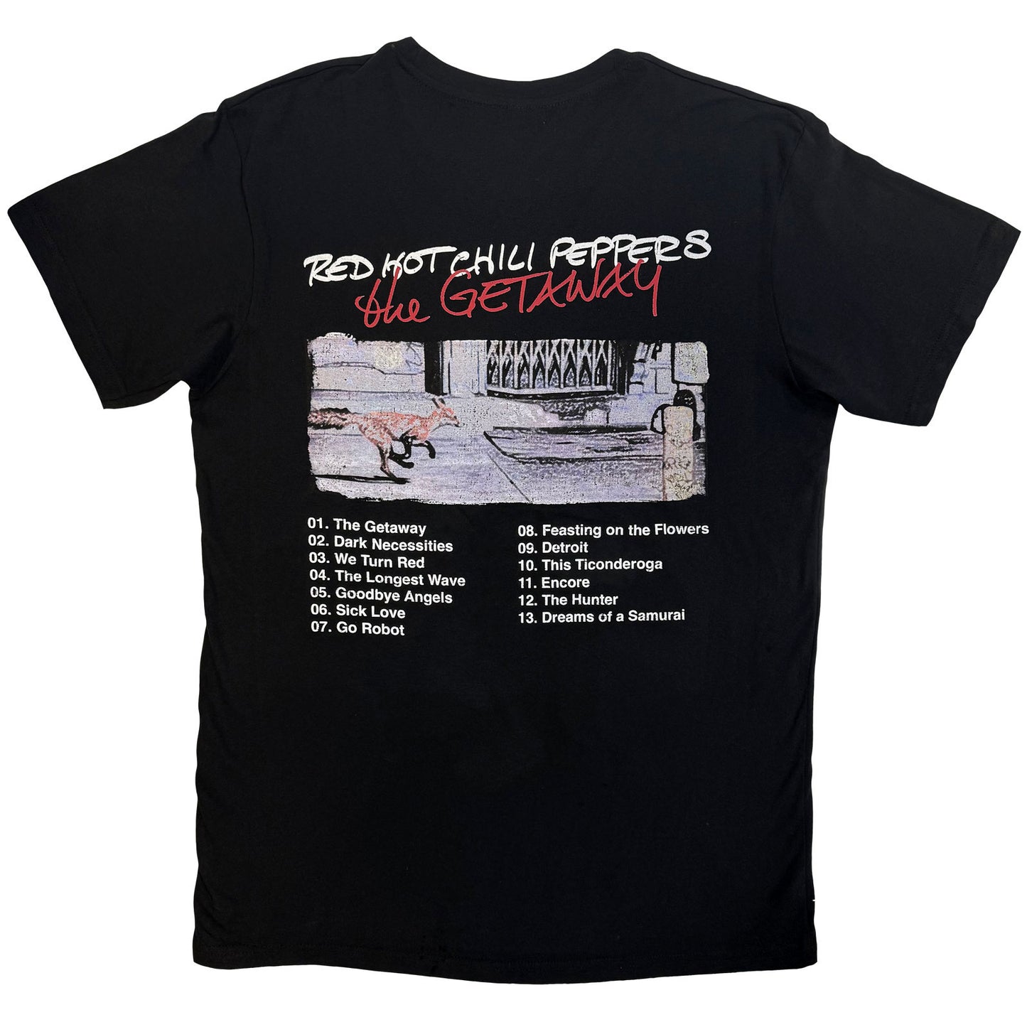 Een foto van een Red Hot Chili Peppers T-Shirt