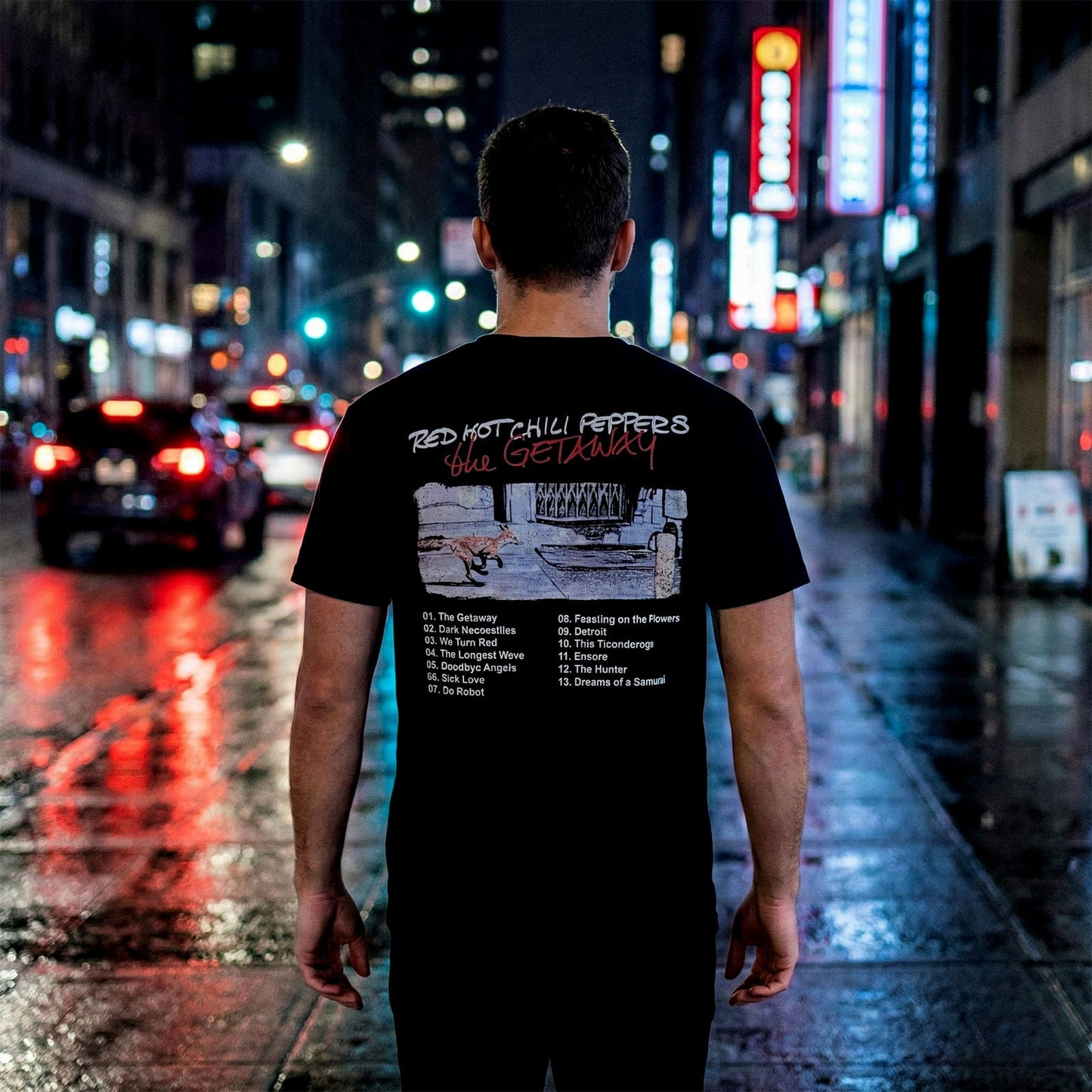 Een foto van een Red Hot Chili Peppers T-Shirt