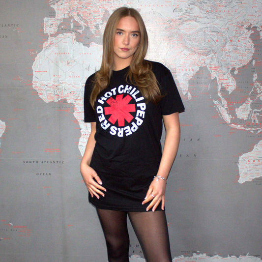 Een foto van een Red Hot Chili Peppers T-Shirt Jurk