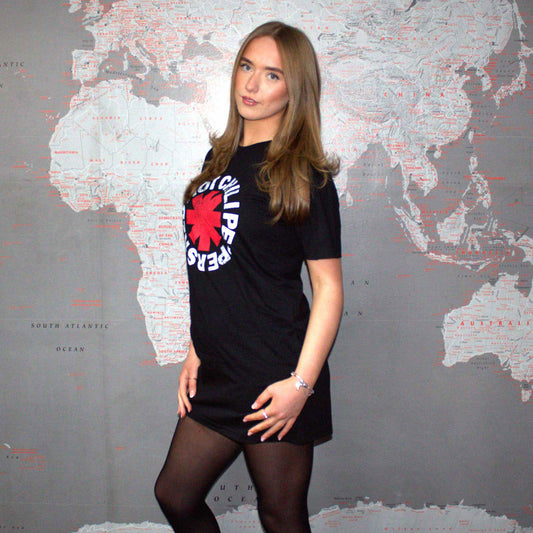 Een foto van een Red Hot Chili Peppers T-Shirt Jurk