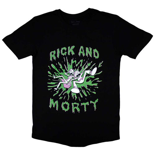 Een foto van een Rick & Morty T-Shirt