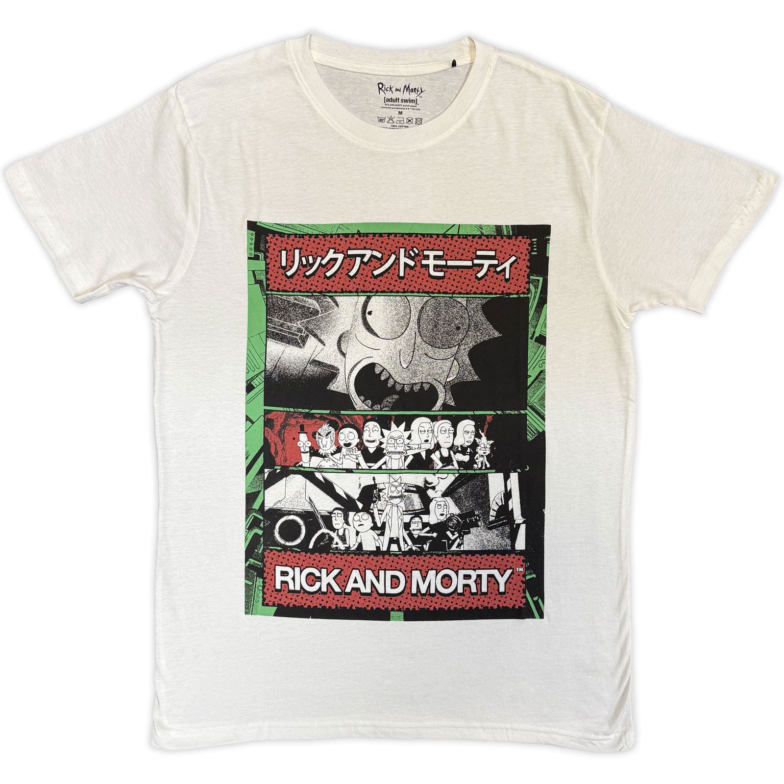 Een foto van een Rick & Morty T-Shirt