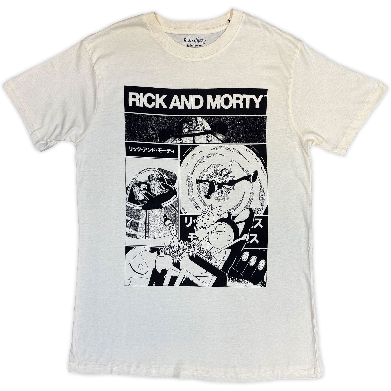 Een foto van een Rick & Morty T-Shirt
