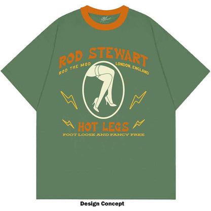 Een foto van een Rod Stewart Ringer T-Shirt