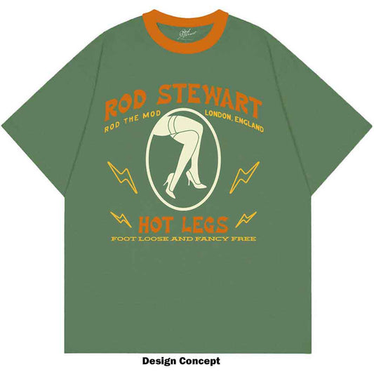 Een foto van een Rod Stewart Ringer T-Shirt