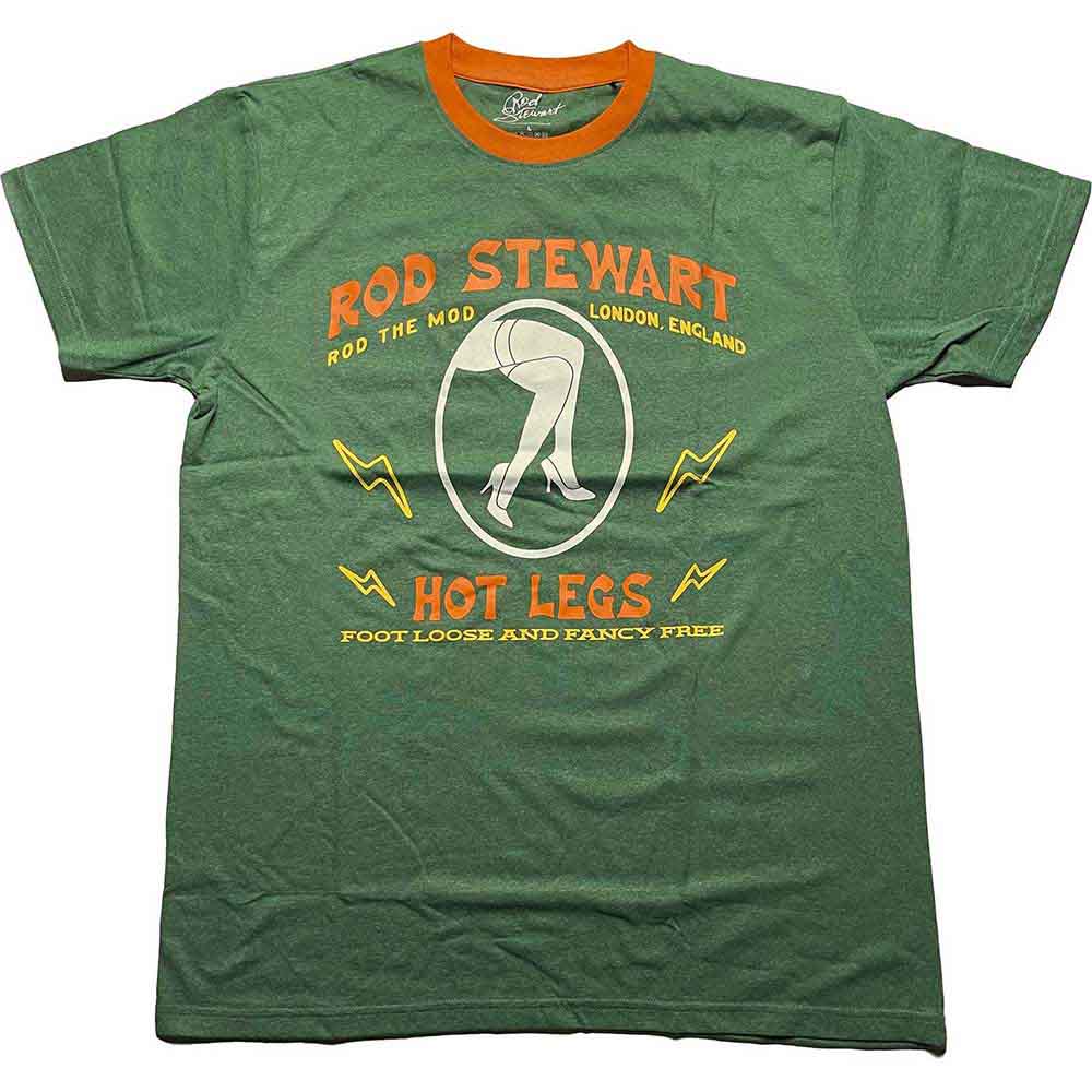 Een foto van een Rod Stewart Ringer T-Shirt