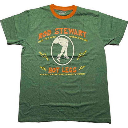 Een foto van een Rod Stewart Ringer T-Shirt
