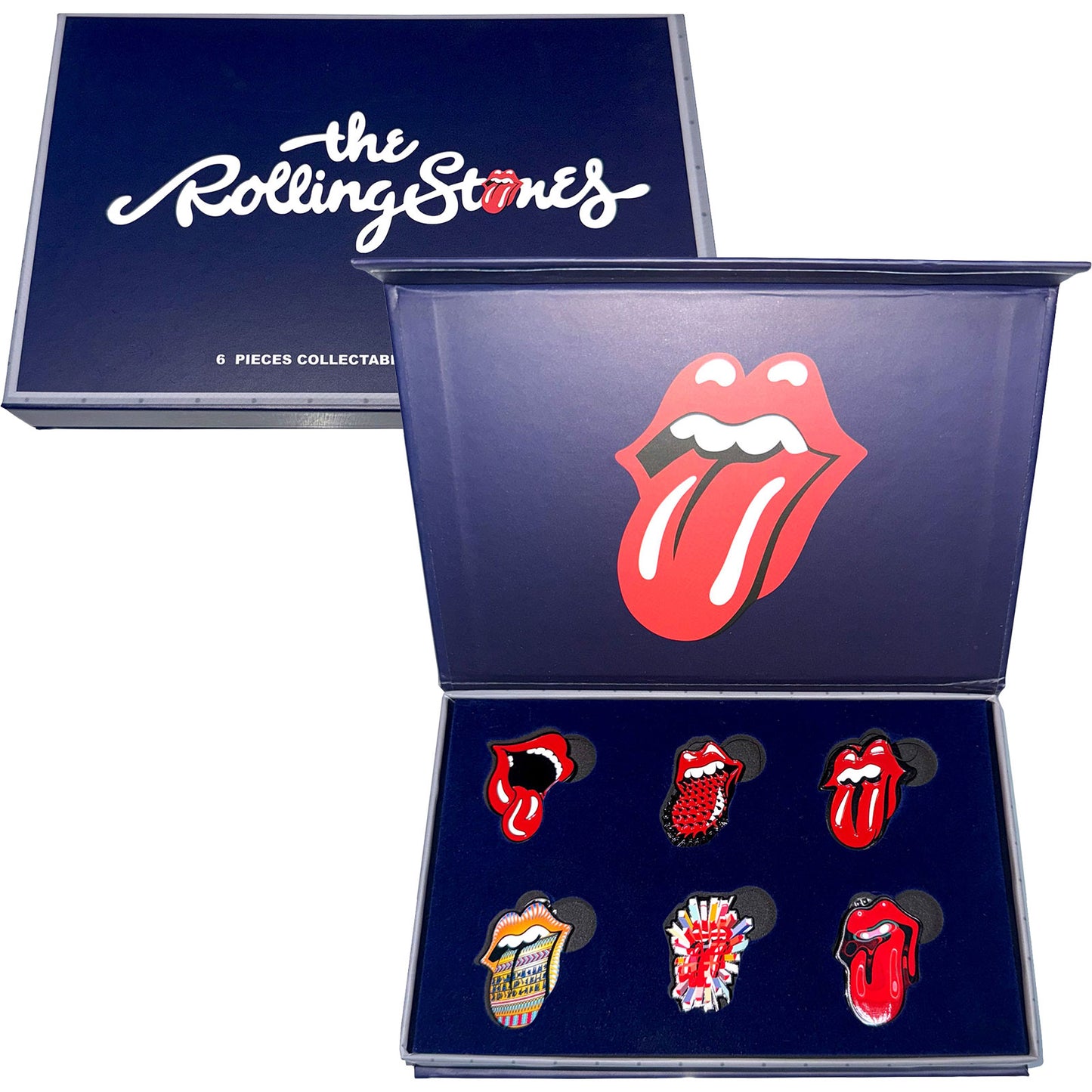 Een foto van een The Rolling Stones Speld Badge