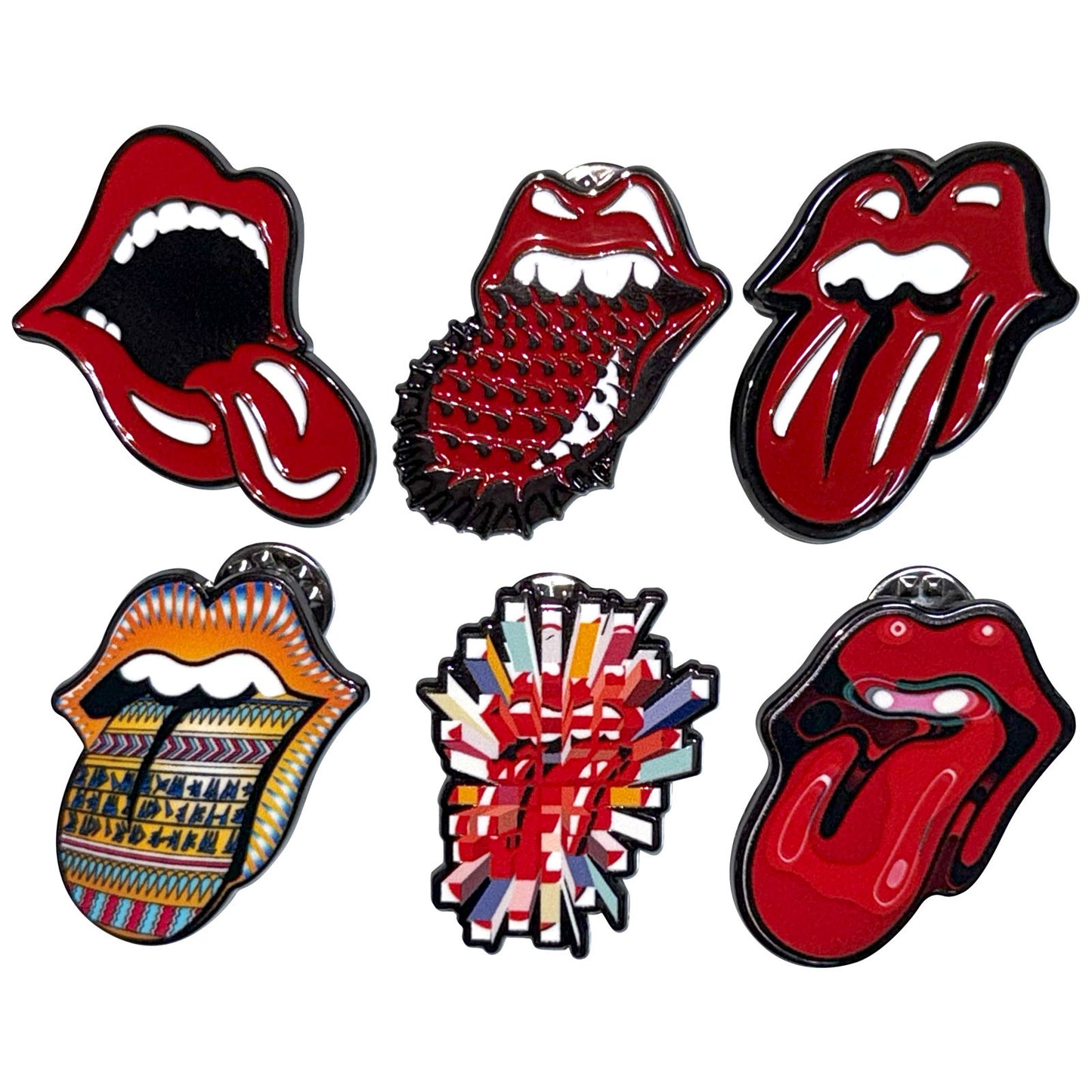 Een foto van een The Rolling Stones Speld Badge