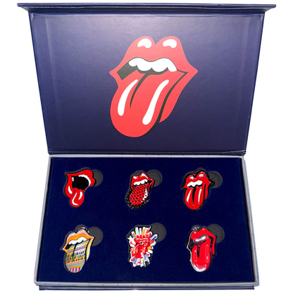 Een foto van een The Rolling Stones Speld Badge