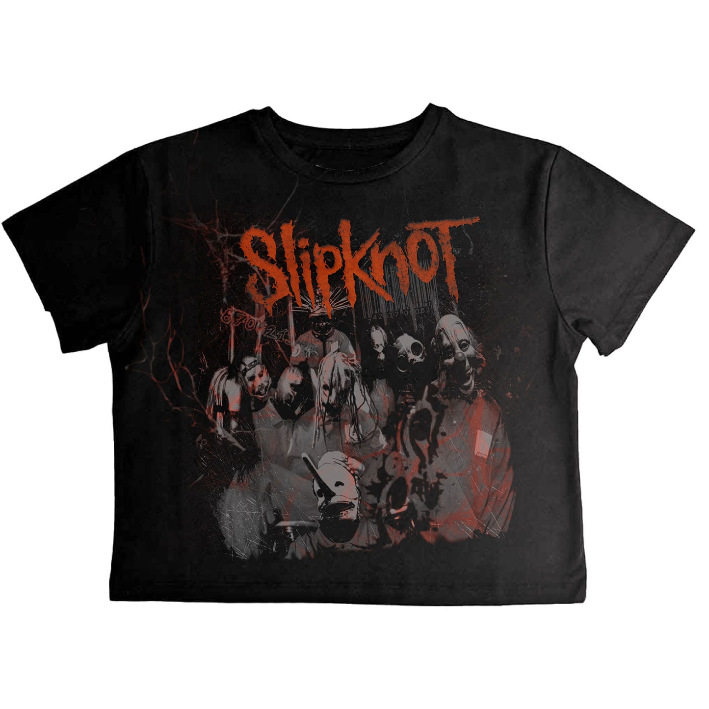 Een foto van een Slipknot Crop Top