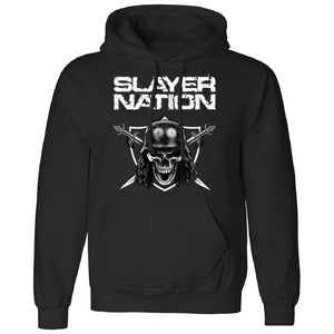 Een foto van een SLAYER Top met capuchon