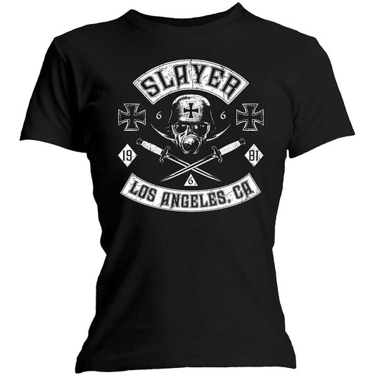 Slayer Ladies T-Shirt: Tribes (Skinny Fit) (Ex-Tour) T-Shirt