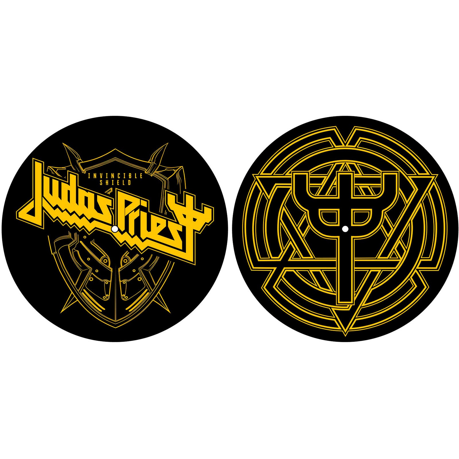 Een foto van een Judas Priest Turntable Slipmat