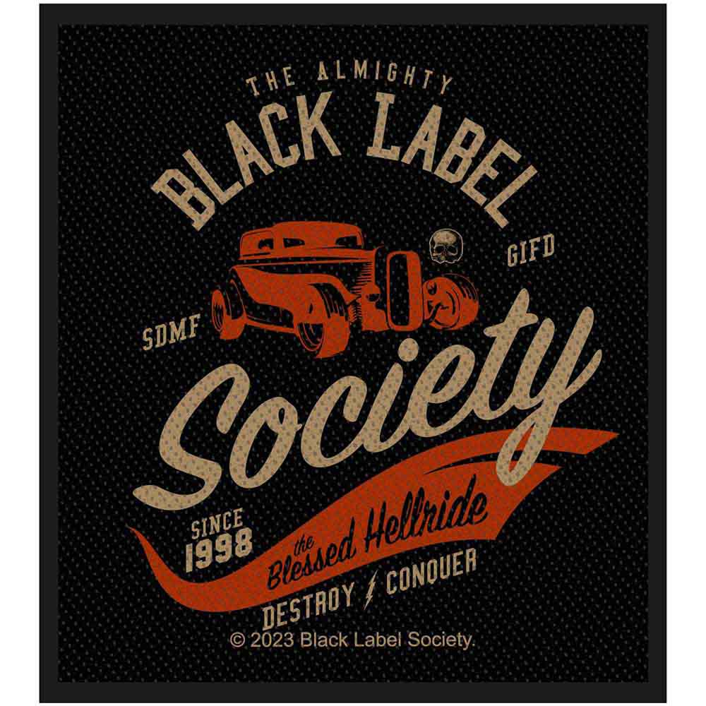 Een foto van een Black Label Society Patch