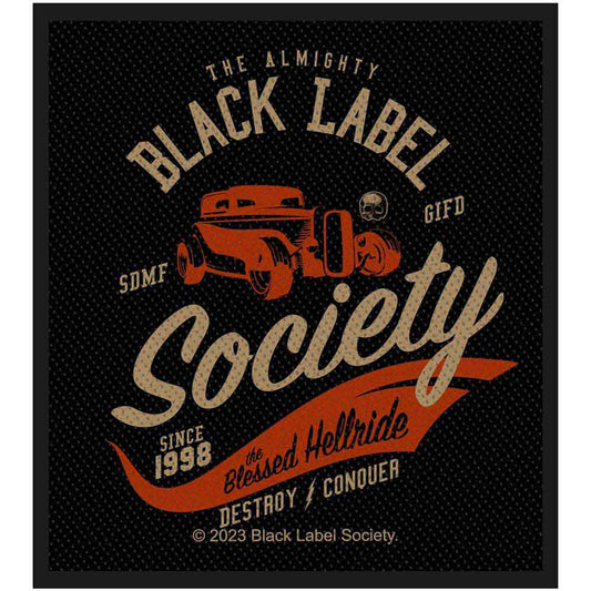 Een foto van een Black Label Society Patch