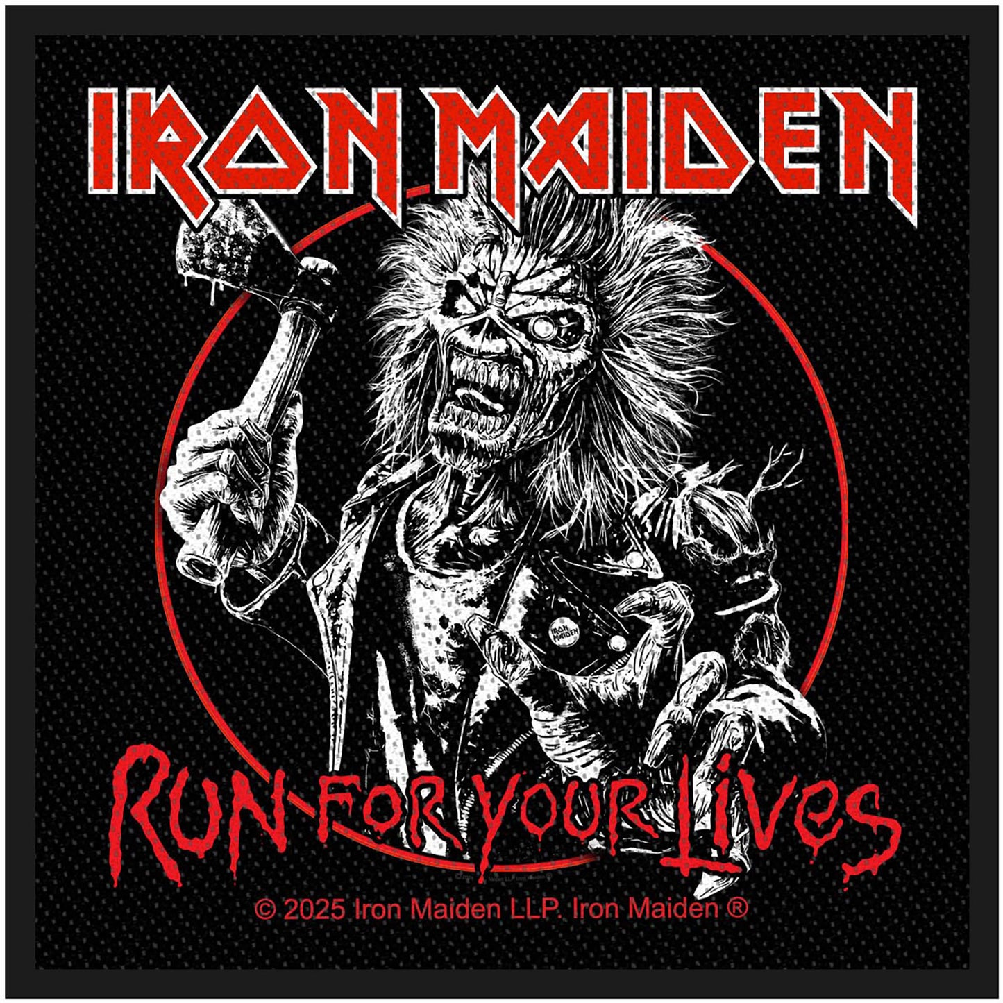 Een foto van een Iron Maiden Patch