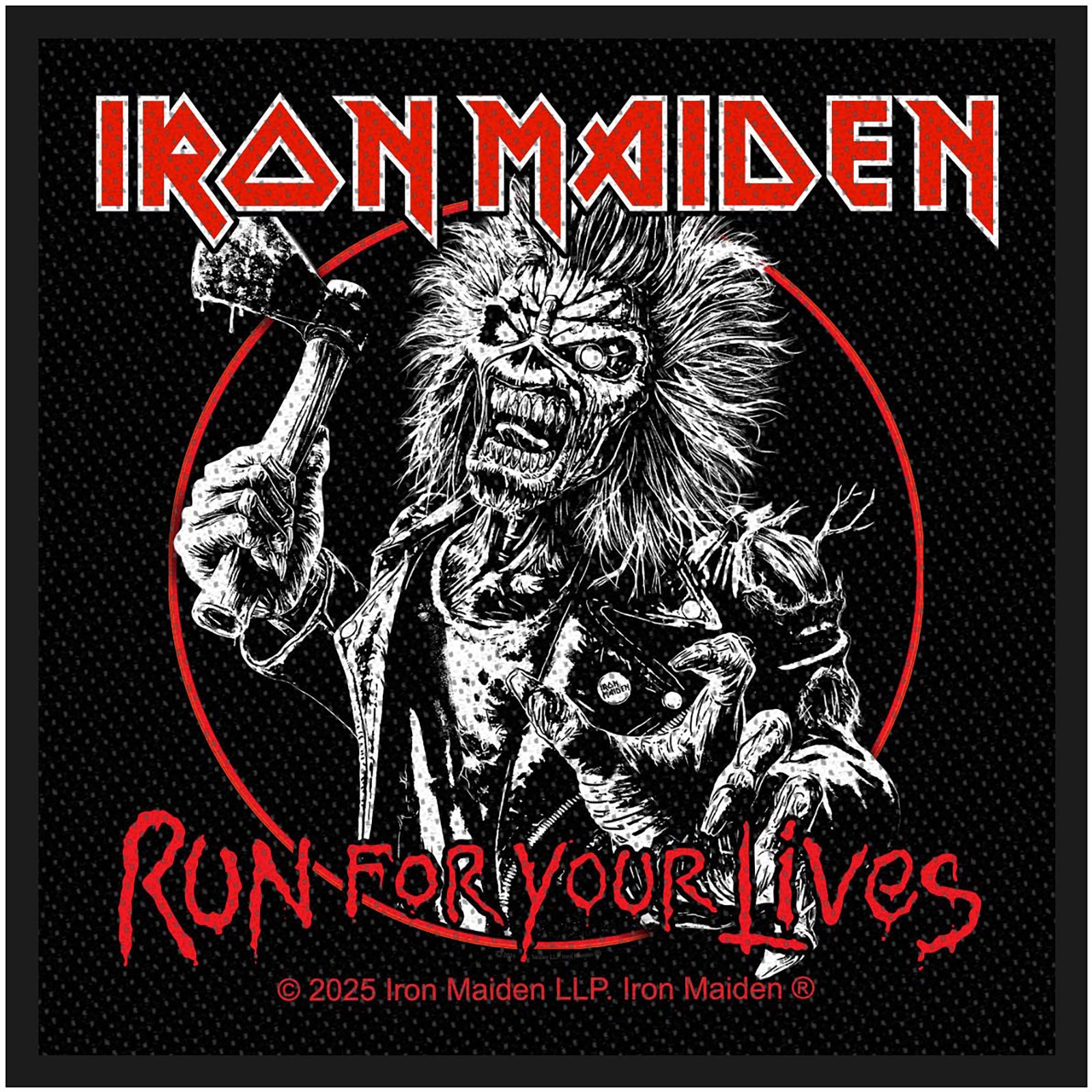 Een foto van een Iron Maiden Patch