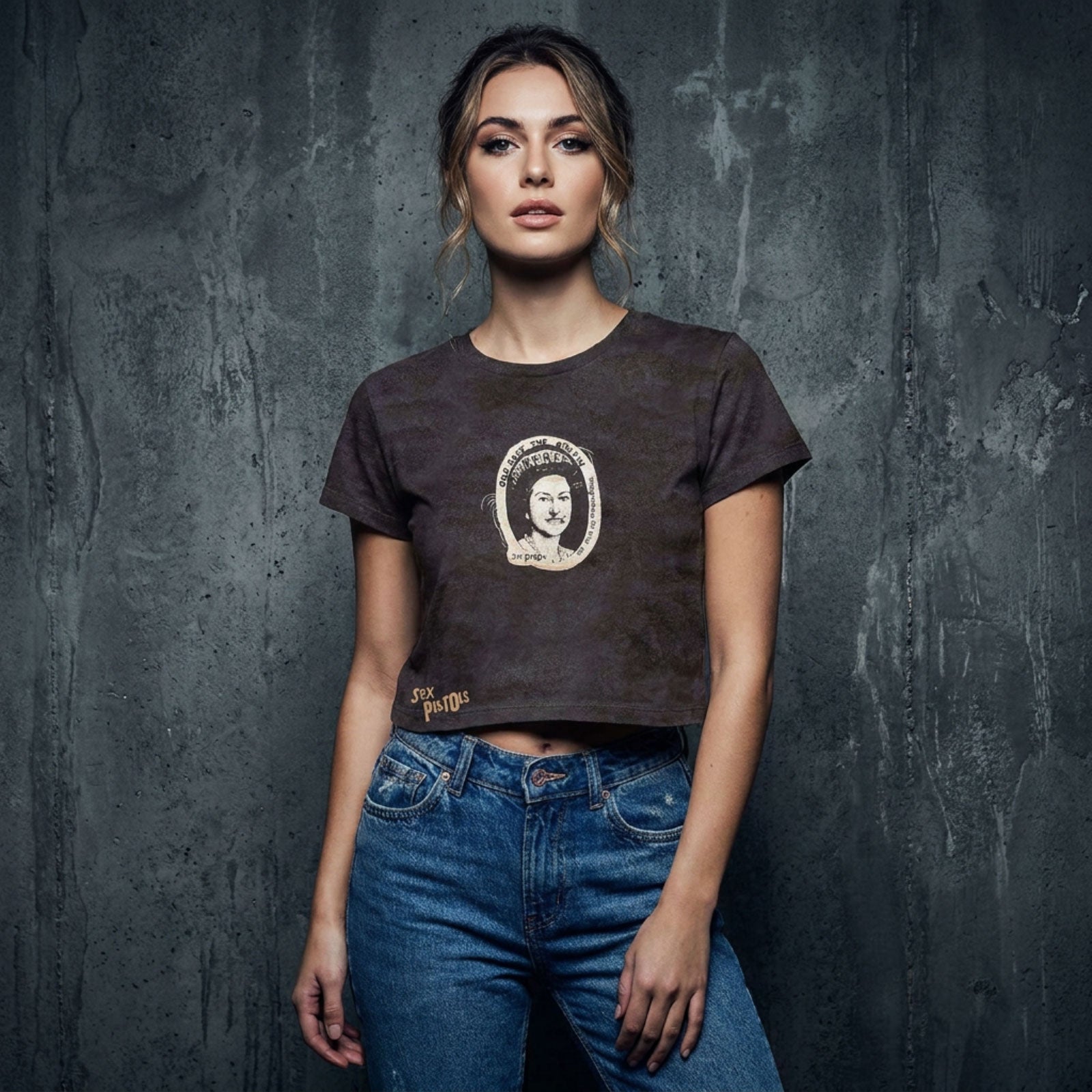 Een foto van een The Sex Pistols Crop Top