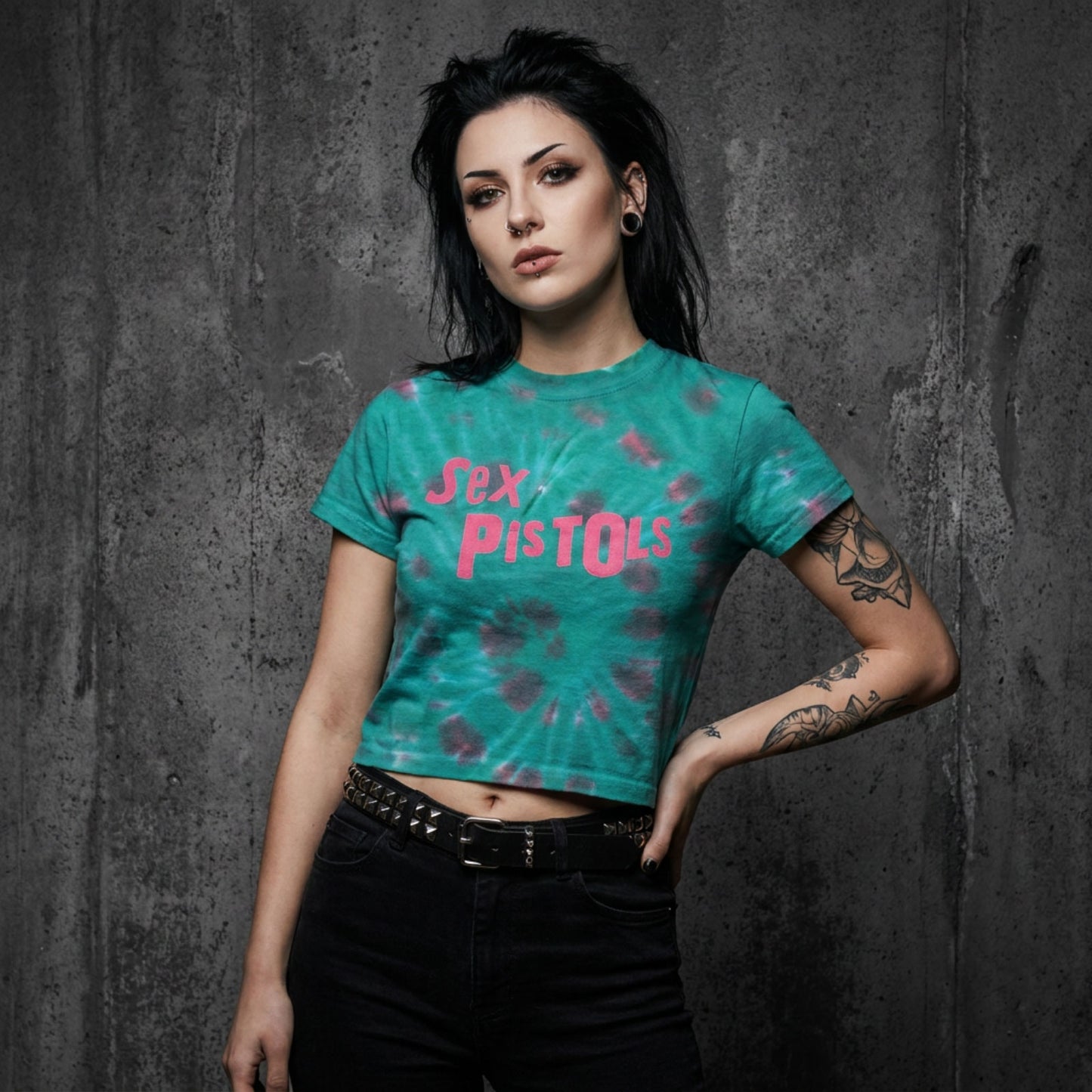 Een foto van een The Sex Pistols Crop Top