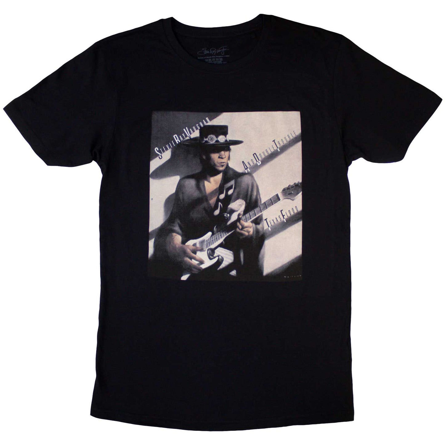 Een foto van een Stevie Ray Vaughan T-Shirt