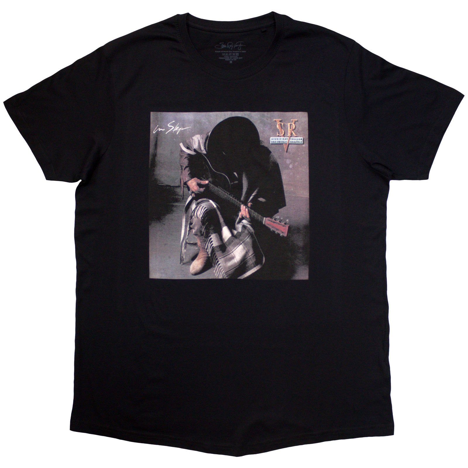 Een foto van een Stevie Ray Vaughan T-Shirt