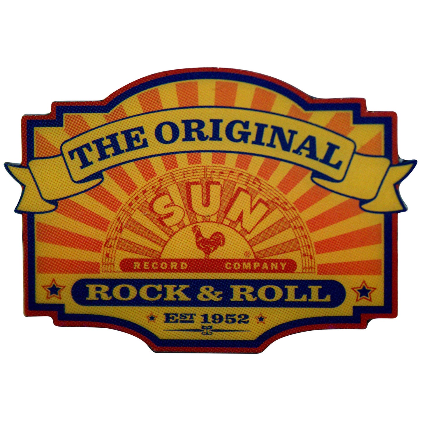 Een foto van een Sun Records Speld Badge