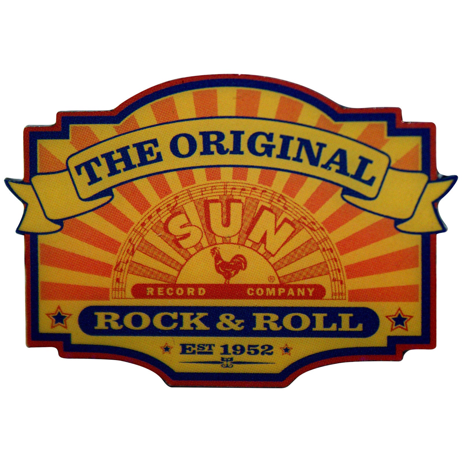 Een foto van een Sun Records Speld Badge