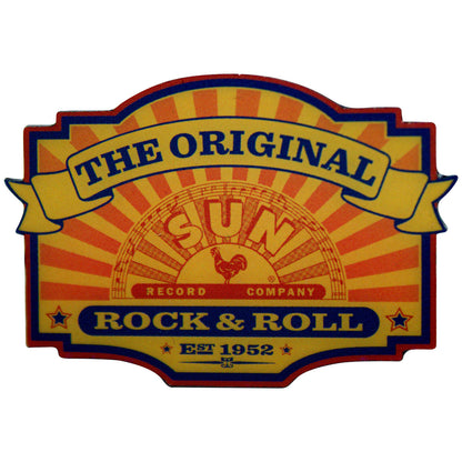 Een foto van een Sun Records Speld Badge